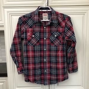 Levi’s kid’s plaid flannel shirt